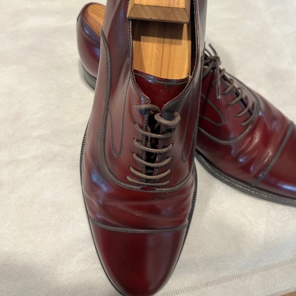 Ferragamo cap toe shoes size 9 1/2 - Picture 4 of 13